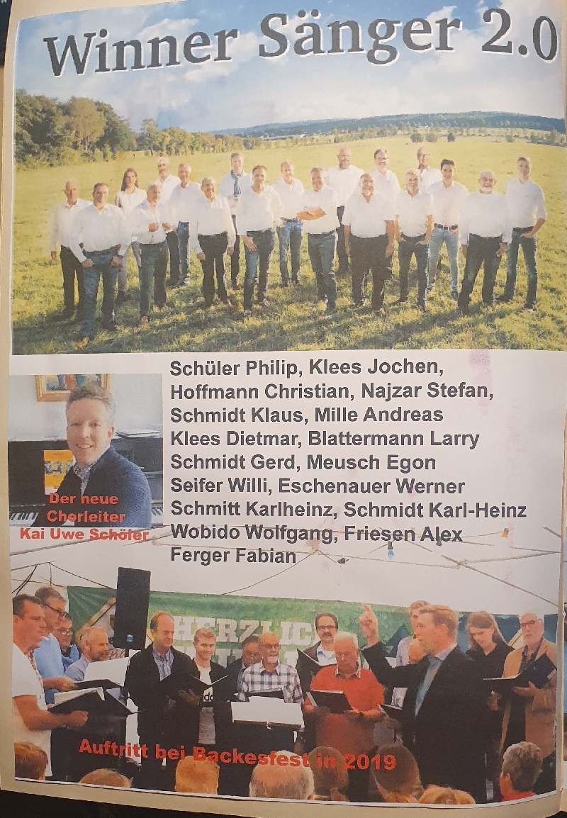 2019 - Winner S&auml;nger 2.0